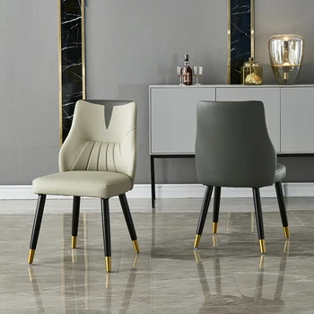 Роскошный обеденный стул высокого класса, Современный Простой бытовой Итальянский минимализм, Дизайнерская спинка, мебель из массива дерева в скандинавском стиле