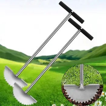 Садовая ручная обрезка кромок, ручка лопаты в форме полумесяца, машина для подстригания газона, Ручная ступенчатая подстригание газона, Садовые инструменты