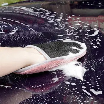 Салфетка для чистки автомобиля Перчатки для мытья из микрофибры Коралловый бархат для салона автомобиля Щетка для мытья автомобиля Полотенце Перчатки для чистки автомобиля Аксессуары для автомобилей