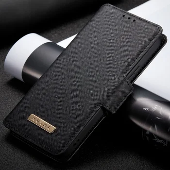 Сафьяновый кожаный бумажник с перекрещивающимися краями, флип-чехол для Google Pixel 7 6 Pro 5 6a 4a 5G, обложка-фолиант