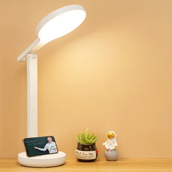 Светодиодная перезаряжаемая лампа для защиты глаз, подключаемая в общежитии, портативная настольная лампа для чтения дома, офиса, ночного чтения
