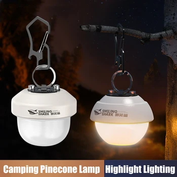 Светодиодная походная лампа с крючком для открывания бутылок, водонепроницаемые подвесные светильники для кемпинга, Алюминиевый сплав, многофункциональное наружное освещение.