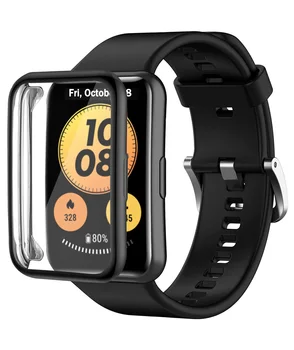 Силиконовый Ремешок + Чехол Для Huawei Watch FIT Strap Smartwatch С Покрытием TPU Accessorie браслет huawei watch fit новый Ремешок 2021 года