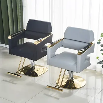 Скандинавские Современные Профессиональные Парикмахерские кресла, Салон Расслабляющей легкой Роскошной парикмахерской, Вращающаяся мебель Sandalye YX