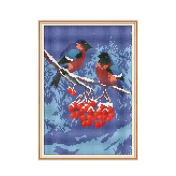 Снежная птица Алмазная живопись набор для вышивки крестом Квадратная Круглая дрель вышивка DIY рукоделие ручной работы
