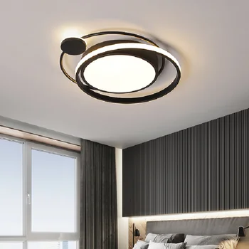 Современная минималистичная лампа для спальни индивидуальность креативный белый черный золотой потолочный светильник лампа для кабинета ресторана Nordic lighting lig