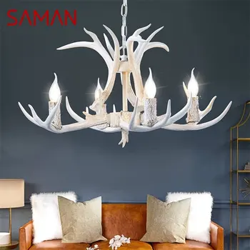 Современная подвесная люстра SAMAN, креативные светодиодные подвесные светильники для декора потолка, Домашняя Столовая