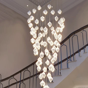 Современные керамические лепестки G9 Светодиодные подвесные светильники Lustre В лобби отеля, на вилле, в лофте, в гостиной, на домашней лестнице, подвесной светильник