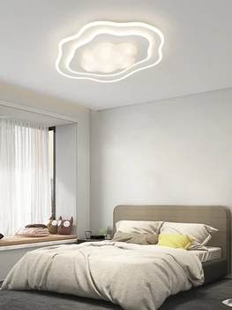 Современный светодиодный потолочный светильник Креативная белая лампа для спальни Простая детская комната для чтения и учебы Украшения дома Осветительные приборы 2023