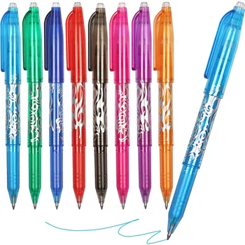 Стираемая гелевая ручка 0,5 мм, цветные ручки Kawaii с резинкой для письма, инструменты для творчества, рисования, школьные принадлежности, канцелярские принадлежности