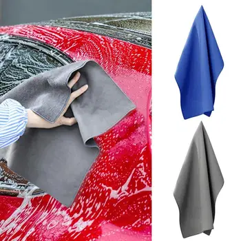Супервпитывающее полотенце для сушки автомобиля, мягкая тряпка для чистки салона автомобиля из микрофибры, двухслойное кухонное полотенце для автоматической детализации
