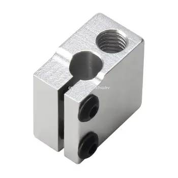 Тепловой блок Aliminum для 3D-принтера Hotend из алюминиевого сплава Volcano Extruder Нагревательный блок высокотемпературного упрочнения