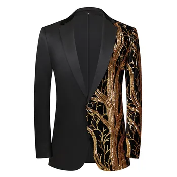 Точечный костюм трансграничной оптовой продажи мужской высококачественной блестящей деловой деловой официальной одежды тренд моды повседневный костюм куртка 2023