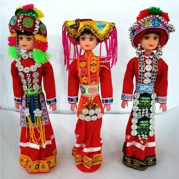 традиционная китайская Кукла Древней Красоты длиной 25 см, Аксессуары для одевания, Этническая кукла для косплея, подарки на День рождения, День Святого Валентина, Выпускной.