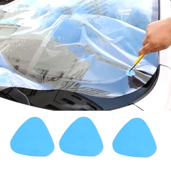 Треугольный пластиковый скребок для открывания монтировки, фольга для тонировки окон, автомобильный скребок Q39F