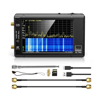 Ультра-4-дюймовый Анализатор спектра, Пластиковый Портативный Анализатор частоты TINY SA 100 кГц-5,3 ГГц, сетевой тестер на 32 ГБ