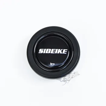 Универсальный SIBEIKE/Автомобильный логотип, алюминиевая кнопка звукового сигнала на рулевом колесе