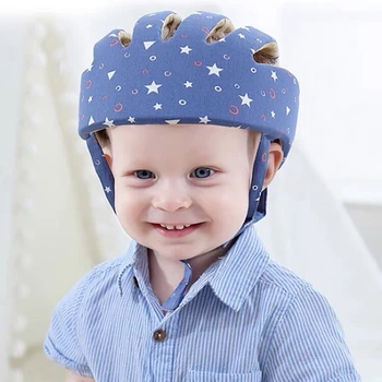 Хлопковый защитный шлем для младенцев и малышей, детская защитная шапочка для головы, для прогулок, ползания, ребенок учится ходить, Аварийный шлем