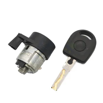 Цилиндр замка зажигания Ign для 2003-2019 Audi VW Цилиндр замка зажигания Beetle CC EOS PASSAT Key HU66
