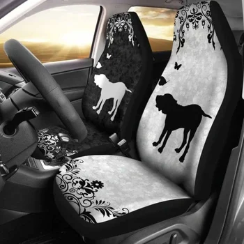 Чехлы для автомобильных сидений English Mastiff, комплект из 2 универсальных защитных чехлов для передних сидений