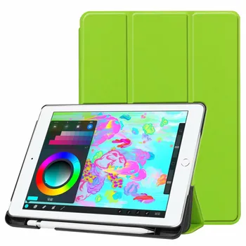 Чехол для iPad 9.7 2018 2017 A1822 A1893 Tablet Funda Магнитный Смарт-Чехол Из Искусственной Кожи С Отделением для Карандашей для ipad air 1 2