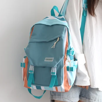 Школьная сумка женский рюкзак для девочек, женский летний цветной рюкзак для отдыха, маленький свежий легкий рюкзак для студенток колледжа