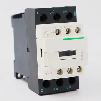Электрический магнитный контактор постоянного тока LC1D25ED 3P 3NO Катушка постоянного тока LC1-D25ED 25A 48 В