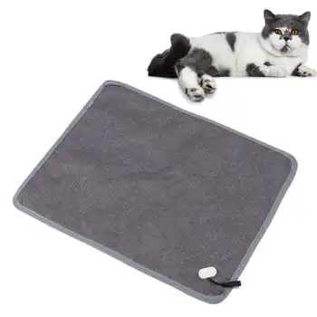 Электрическое одеяло для домашних животных с регулируемой температурой Водонепроницаемая электрическая грелка для собак и кошек